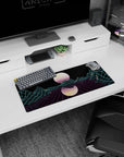 Retrowave - Vaporwave Deskmat | Mousepad | Deskpad - Neon Grid Mirage - AniChan