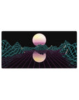 Retrowave - Vaporwave Deskmat | Mousepad | Deskpad - Neon Grid Mirage - AniChan