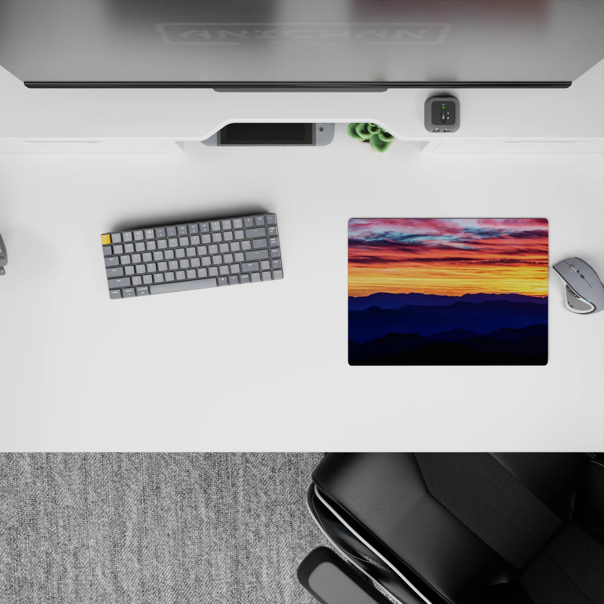 Vector Landscapes Deskmat | Mousepad | Deskpad - Sunset Horizon