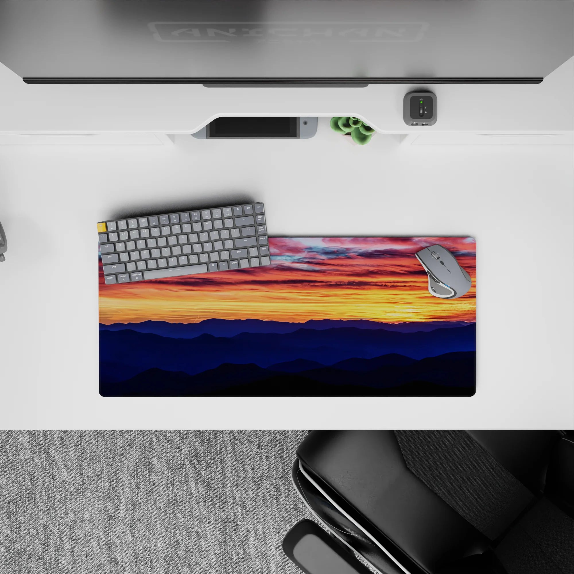 Vector Landscapes Deskmat | Mousepad | Deskpad - Sunset Horizon