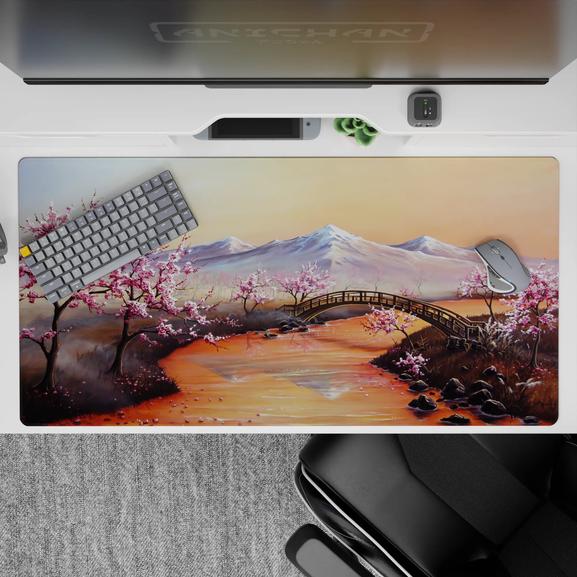 Zen-Japan Deskmat | Mousepad | Deskpad - Blossom Serenity - AniChan