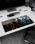 32x16 inches anime mouse pad featuring short-haired commander centered among masked armored operatives.