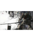 Anime desk pad 40x20 inches with Gundam-style mecha in a shattered cathedral, bold print for gaming.