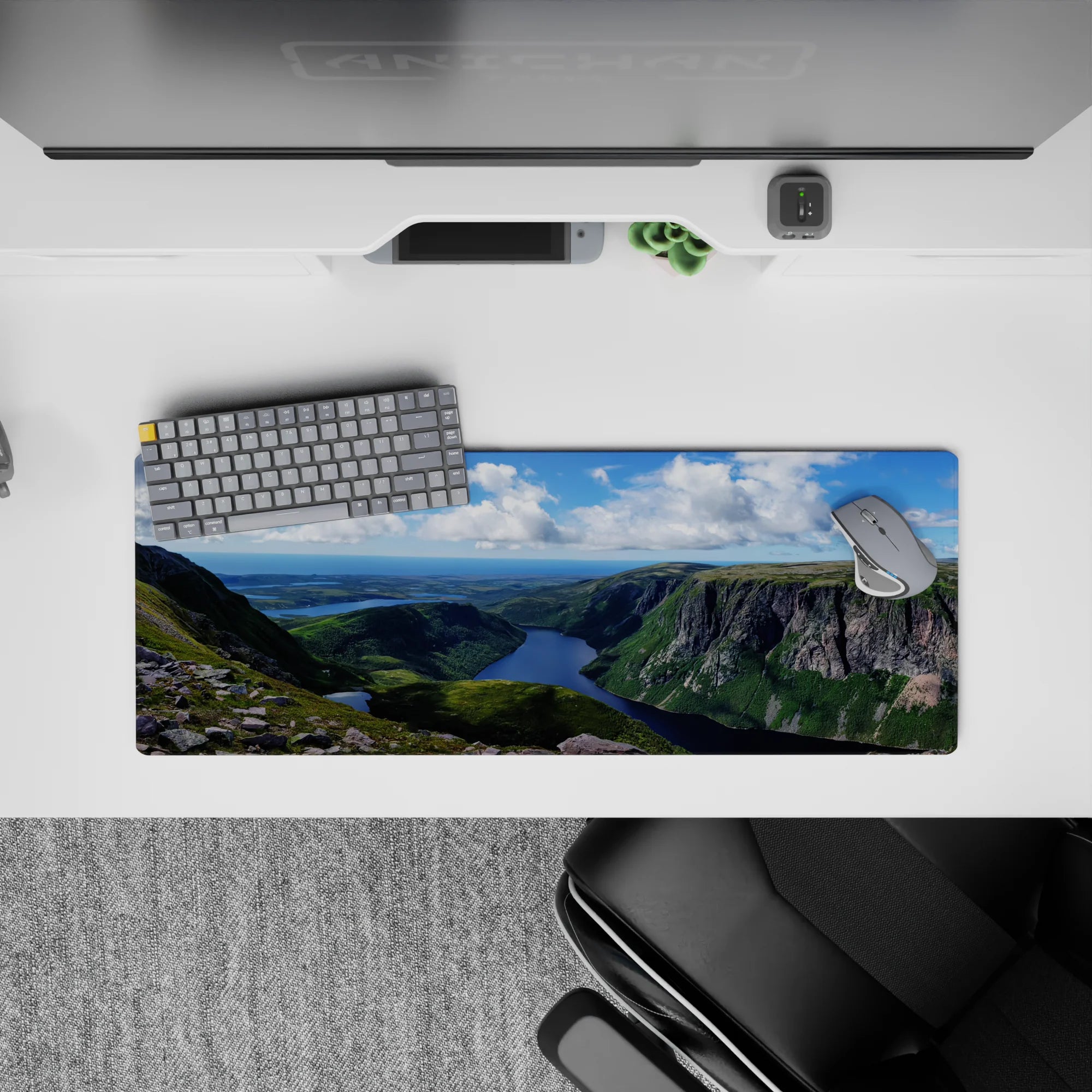 Nature Landscapes Deskmat | Mousepad | Deskpad - Cliffside Serenity