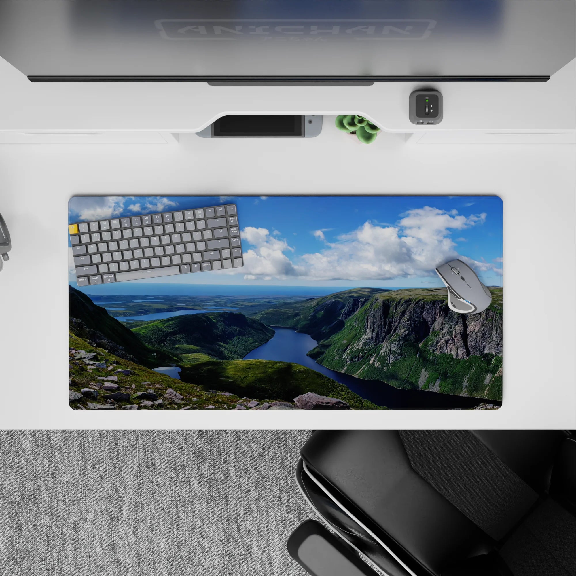 Nature Landscapes Deskmat | Mousepad | Deskpad - Cliffside Serenity