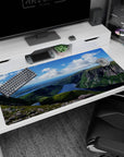 Nature Landscapes Deskmat | Mousepad | Deskpad - Cliffside Serenity