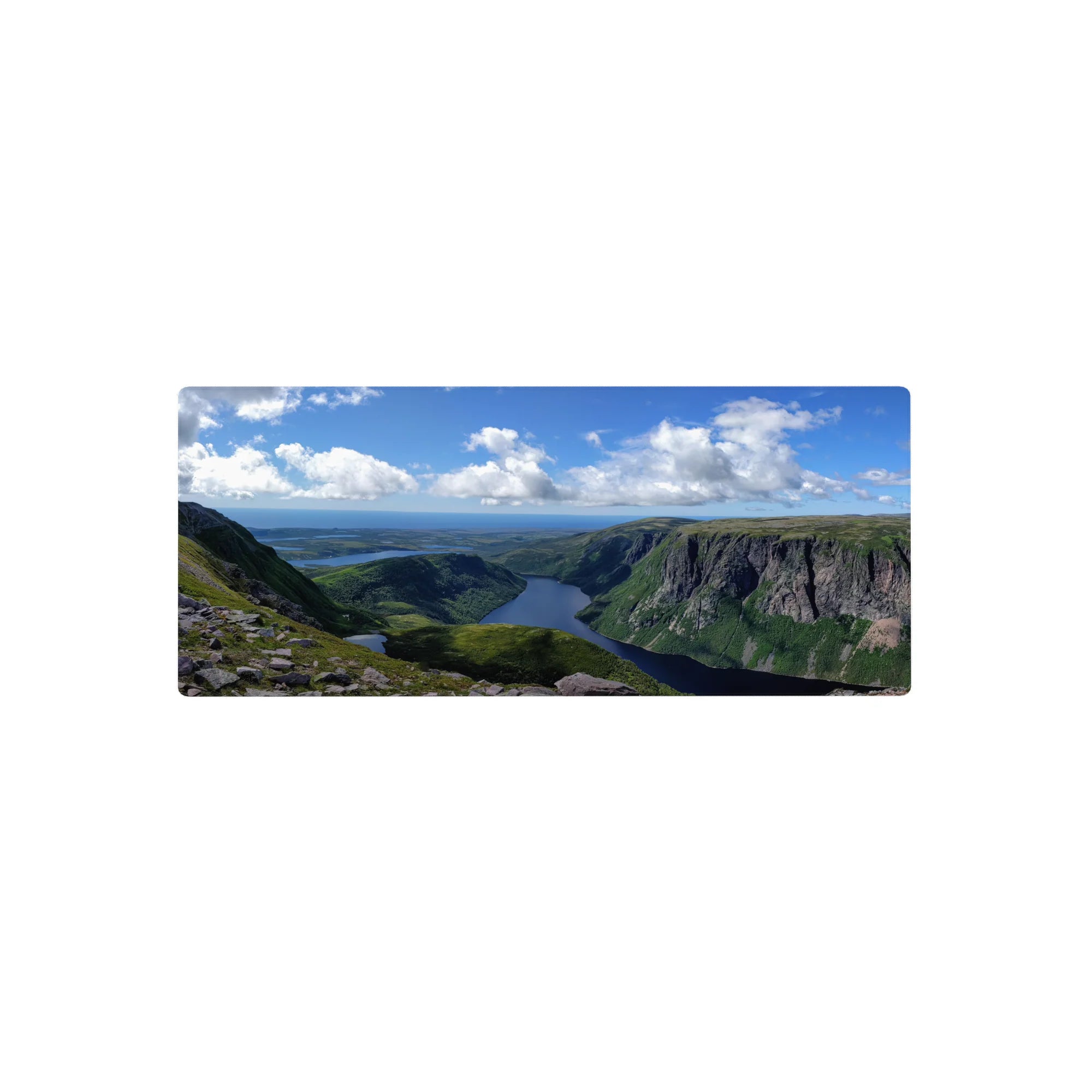 Nature Landscapes Deskmat | Mousepad | Deskpad - Cliffside Serenity