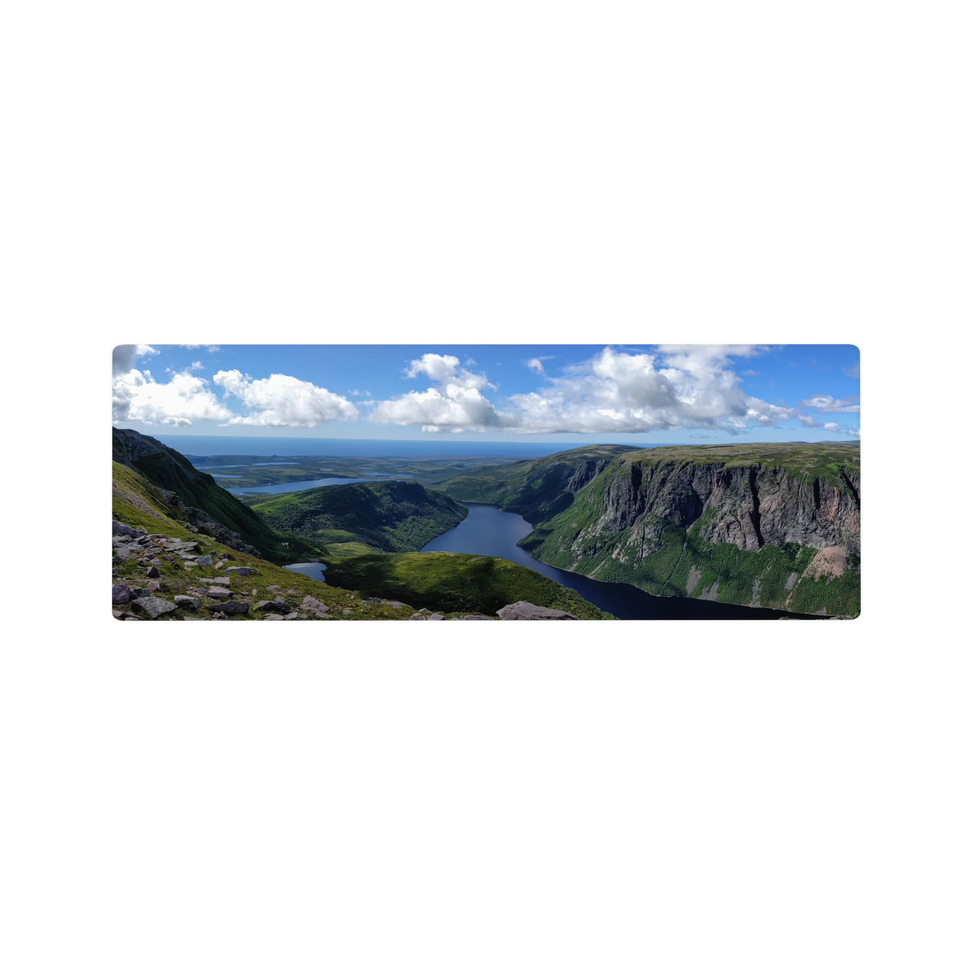 Nature Landscapes Deskmat | Mousepad | Deskpad - Cliffside Serenity