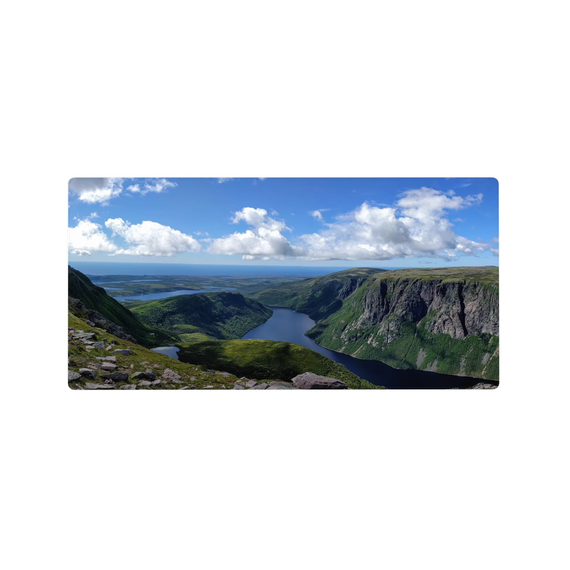 Nature Landscapes Deskmat | Mousepad | Deskpad - Cliffside Serenity