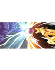 Naruto Shippuden clash desk pad 36x16 inches featuring Susanoo vs Kurama Mode energy sphere.