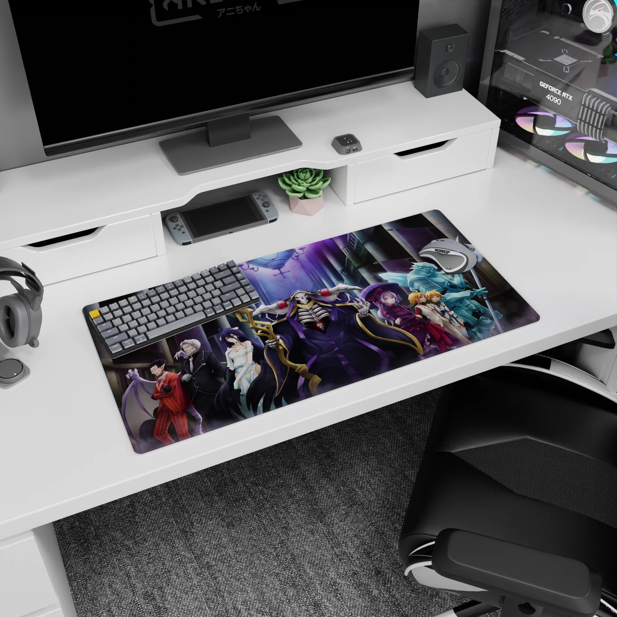 Overlord Deskmat | Mousepad | Deskpad - Nazarick&#39;s Elite - AniChan