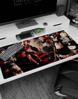 Anime mouse pad 40x20 inches featuring Pleiades combat maids from Overlord, blending elegance, danger, and style.