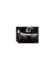 14x10 inches classic anime mouse pad with Sasuke Uchiha line art and Leaf headband symbol.