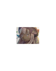 Classic anime girl mouse pad 14x10 inches with Nanachi art, glossy eyes, tiny tears, leaf accents.