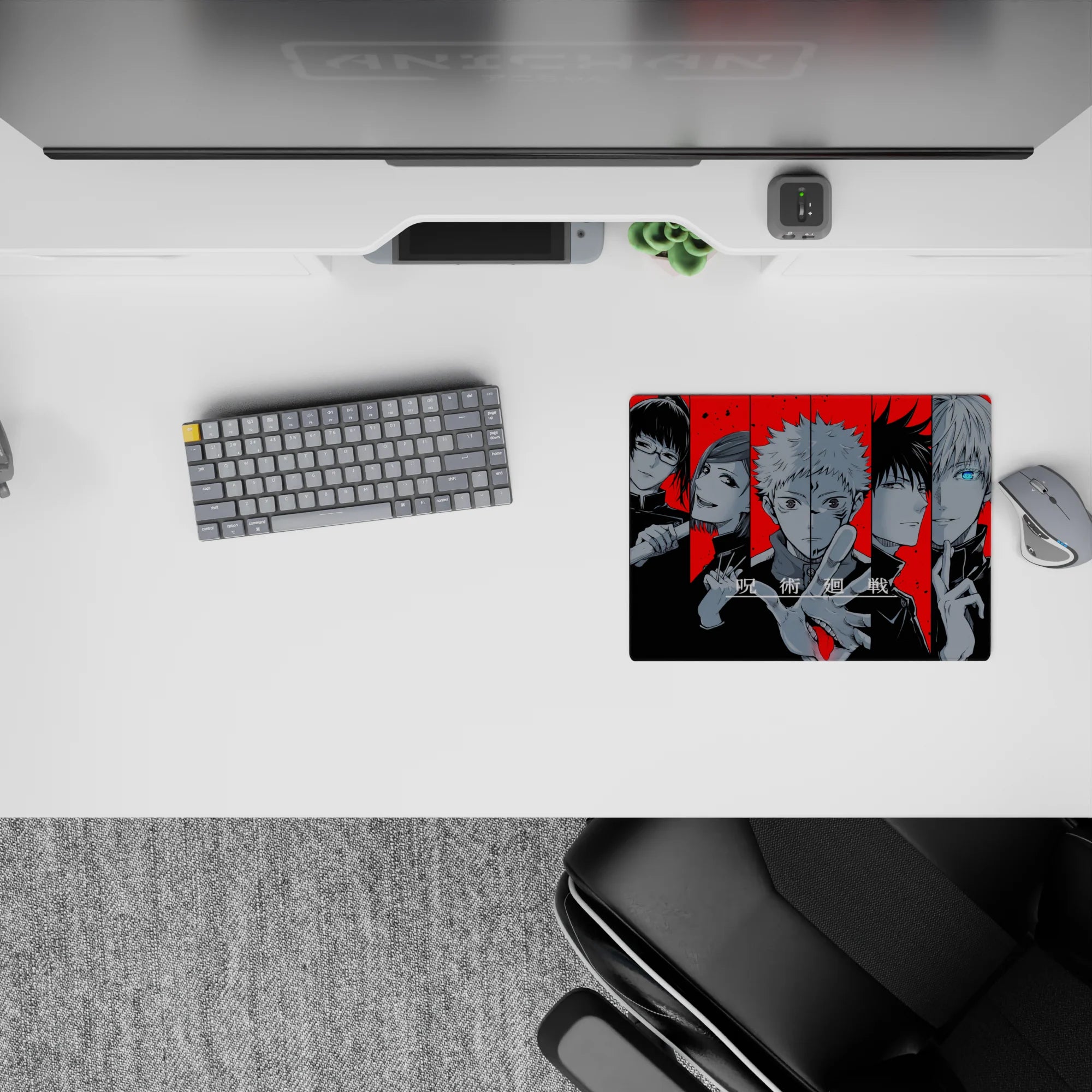 Jujutsu Kaisen Deskmat | Mousepad | Deskpad - Cursed Red Lineup - AniChan