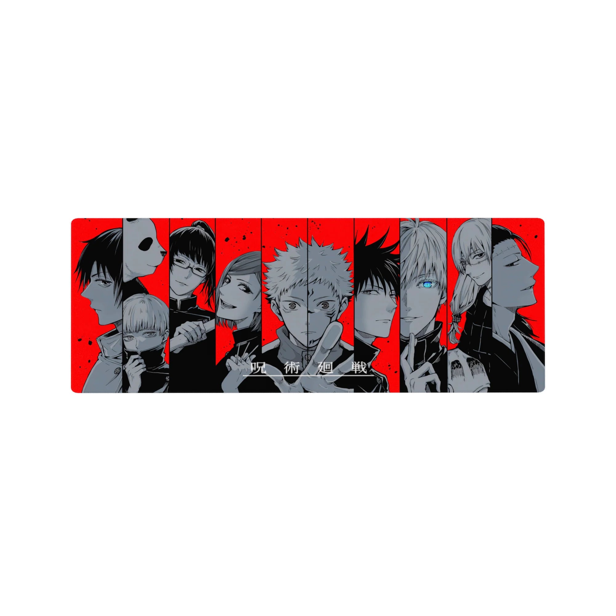 Jujutsu Kaisen Deskmat | Mousepad | Deskpad - Cursed Red Lineup - AniChan