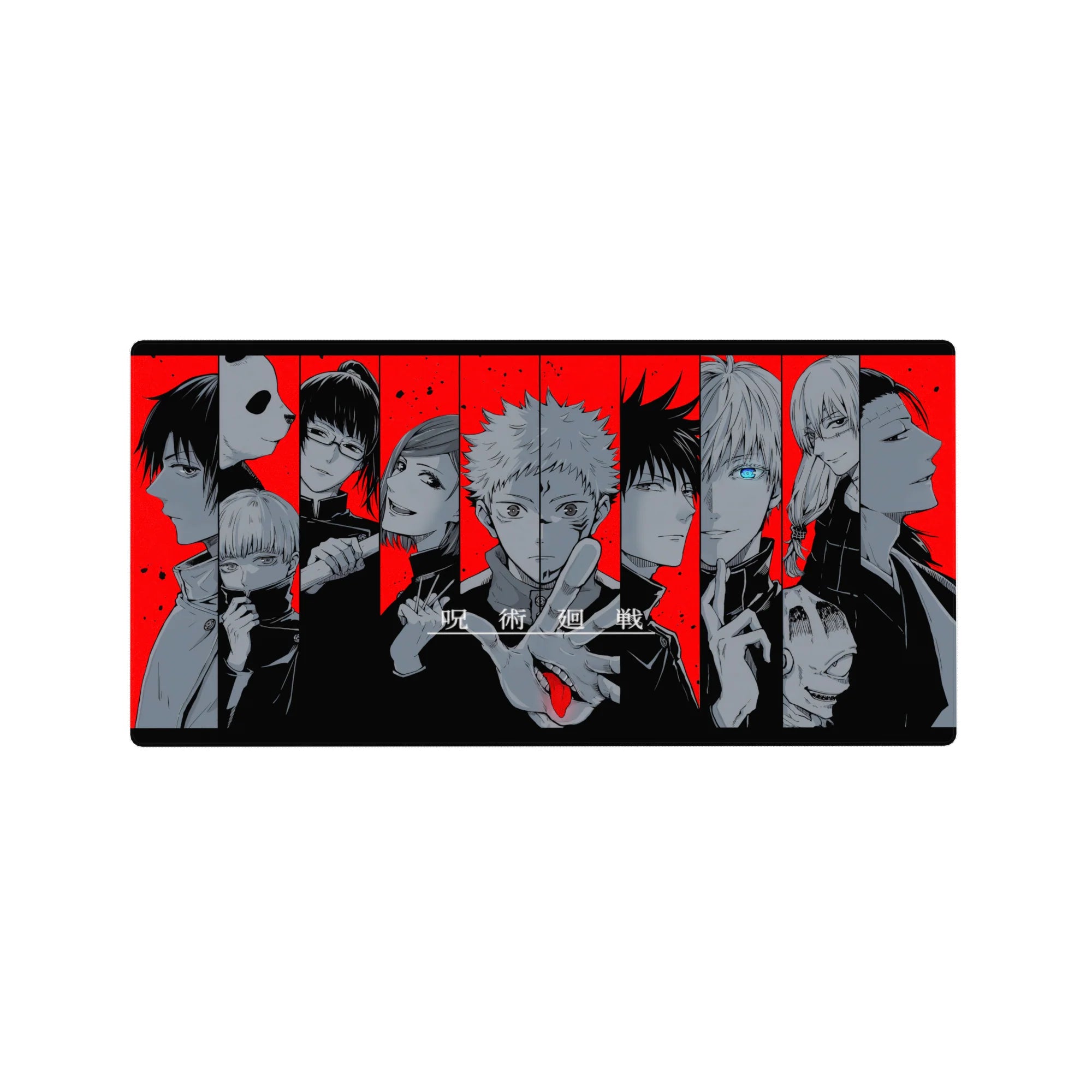 Jujutsu Kaisen Deskmat | Mousepad | Deskpad - Cursed Red Lineup - AniChan