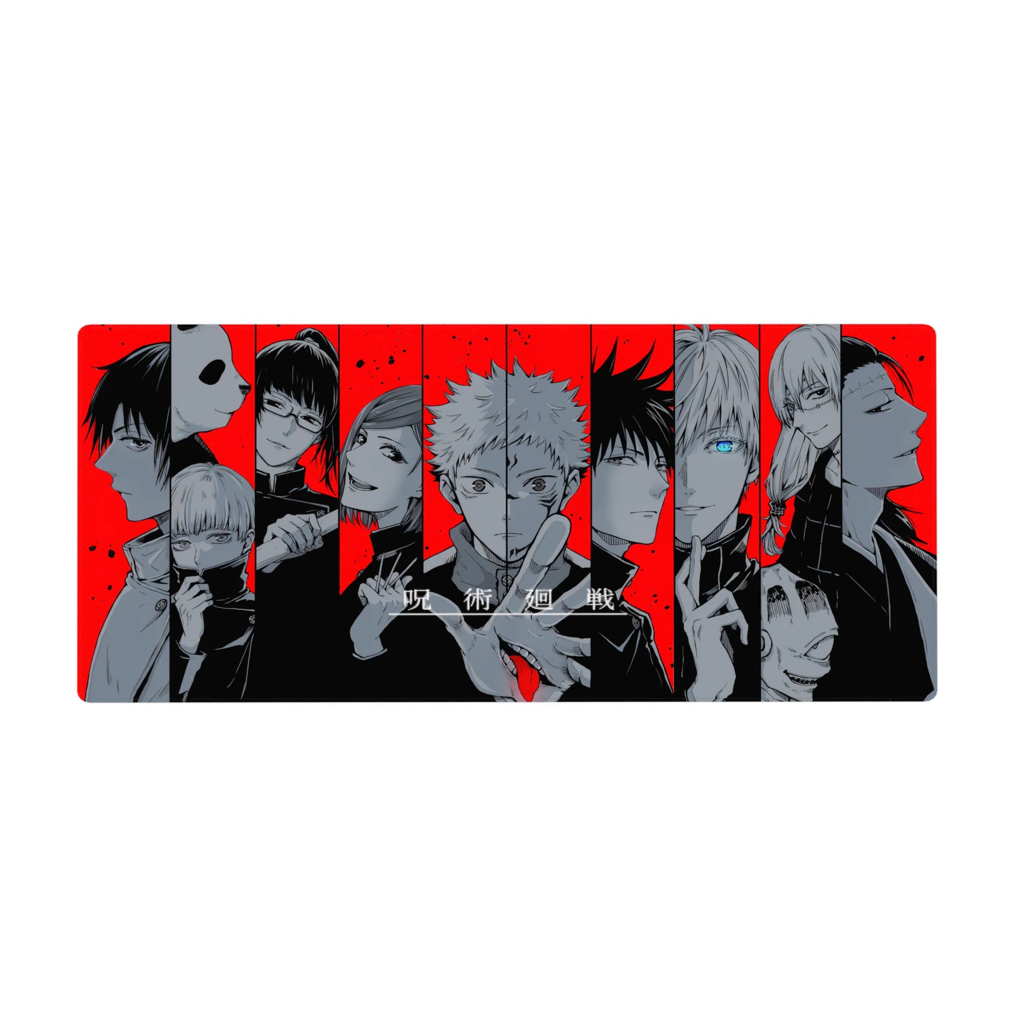 Jujutsu Kaisen Deskmat | Mousepad | Deskpad - Cursed Red Lineup - AniChan