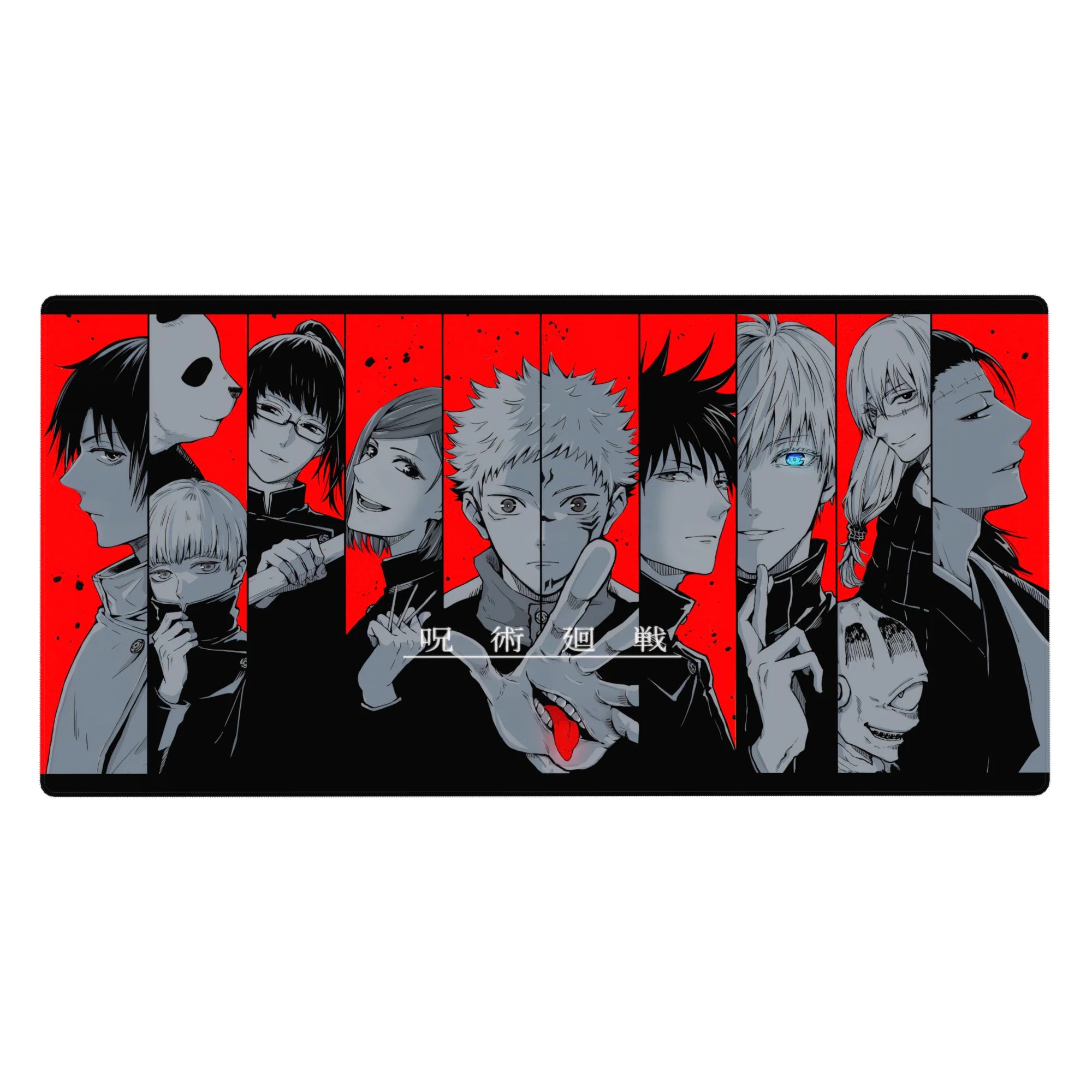 Jujutsu Kaisen Deskmat | Mousepad | Deskpad - Cursed Red Lineup - AniChan