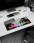 Sword Art Online anime mouse pad featuring iconic characters with vibrant colors in 28x12 inches size.