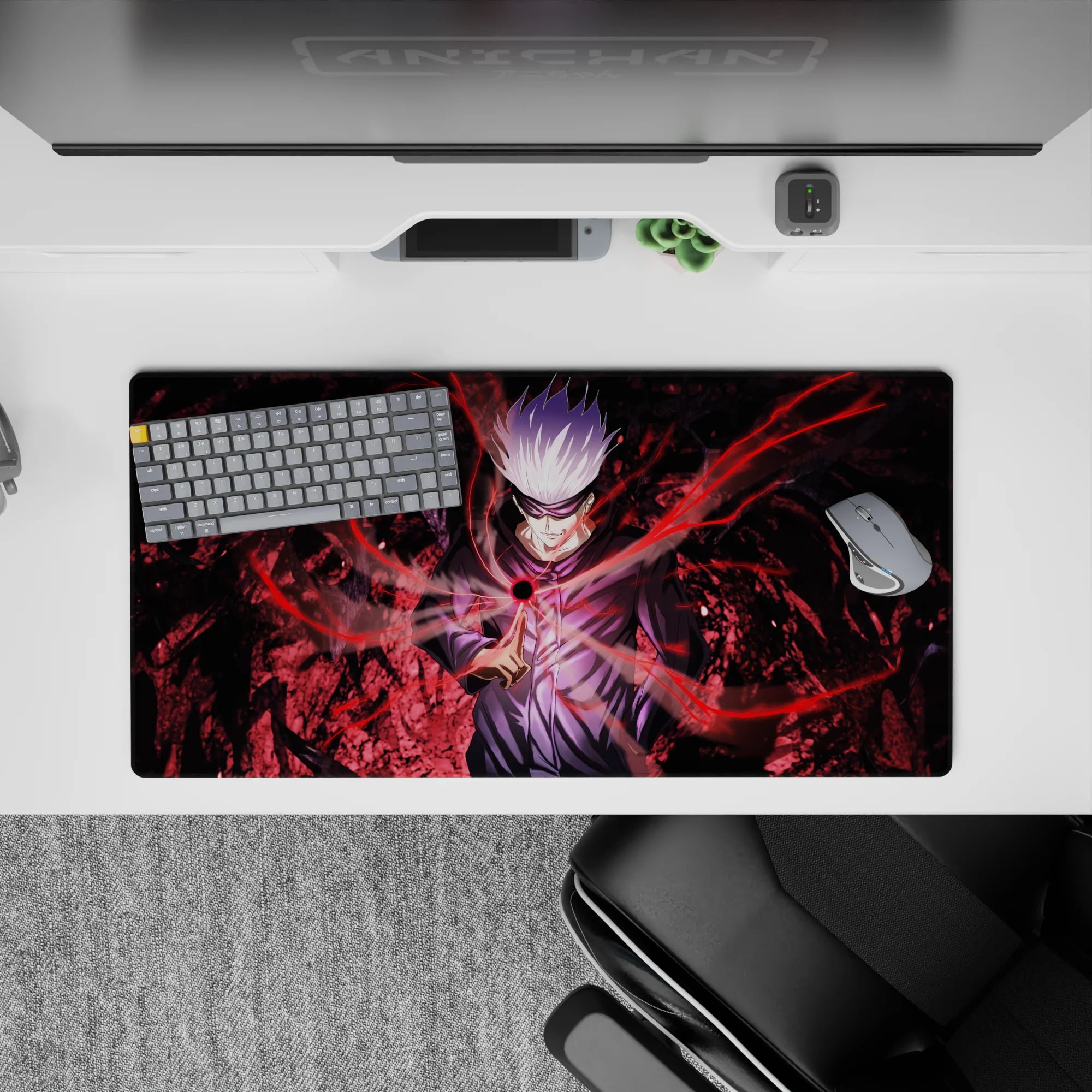 Jujutsu Kaisen Deskmat | Mousepad | Deskpad - Red Infinity - AniChan