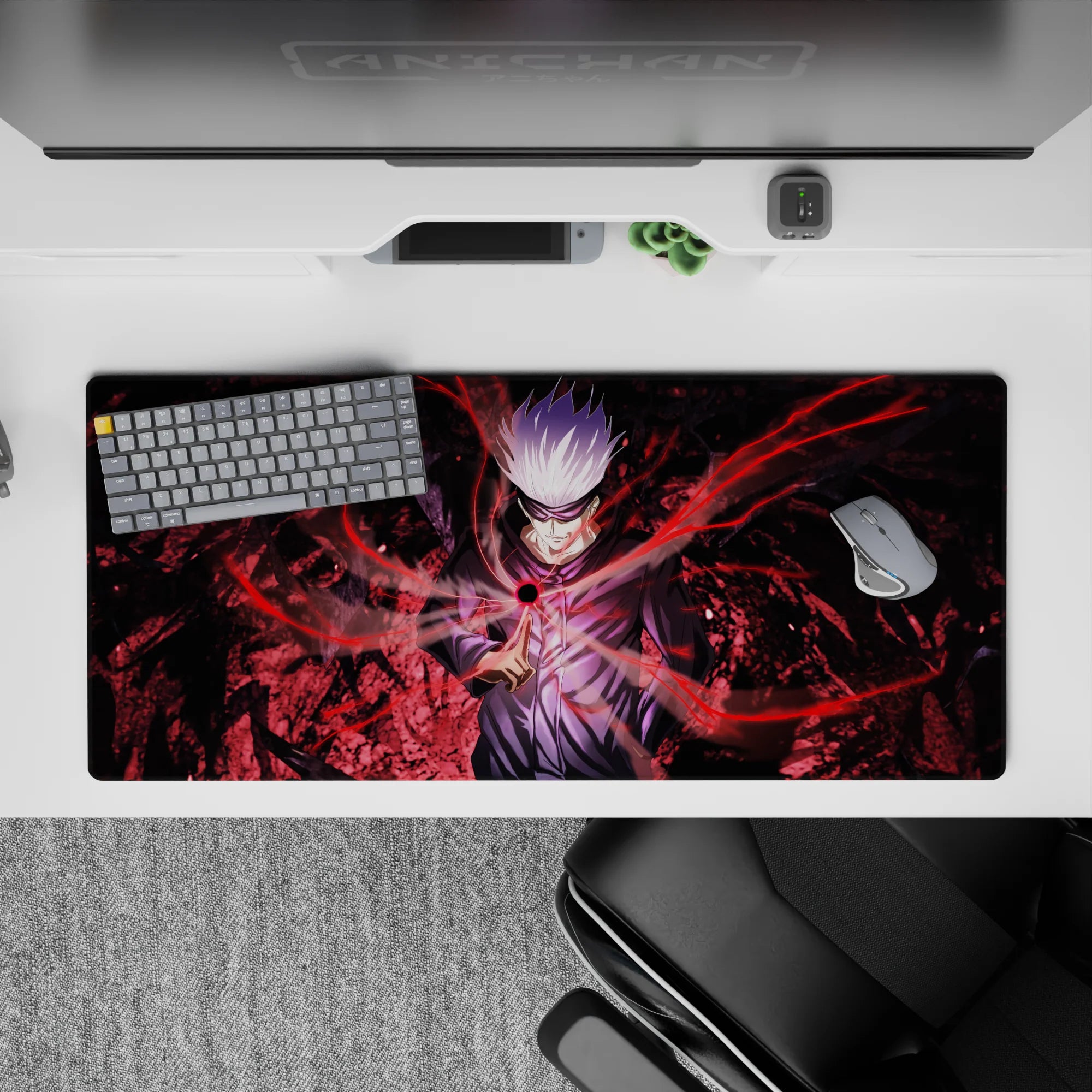 Jujutsu Kaisen Deskmat | Mousepad | Deskpad - Red Infinity - AniChan