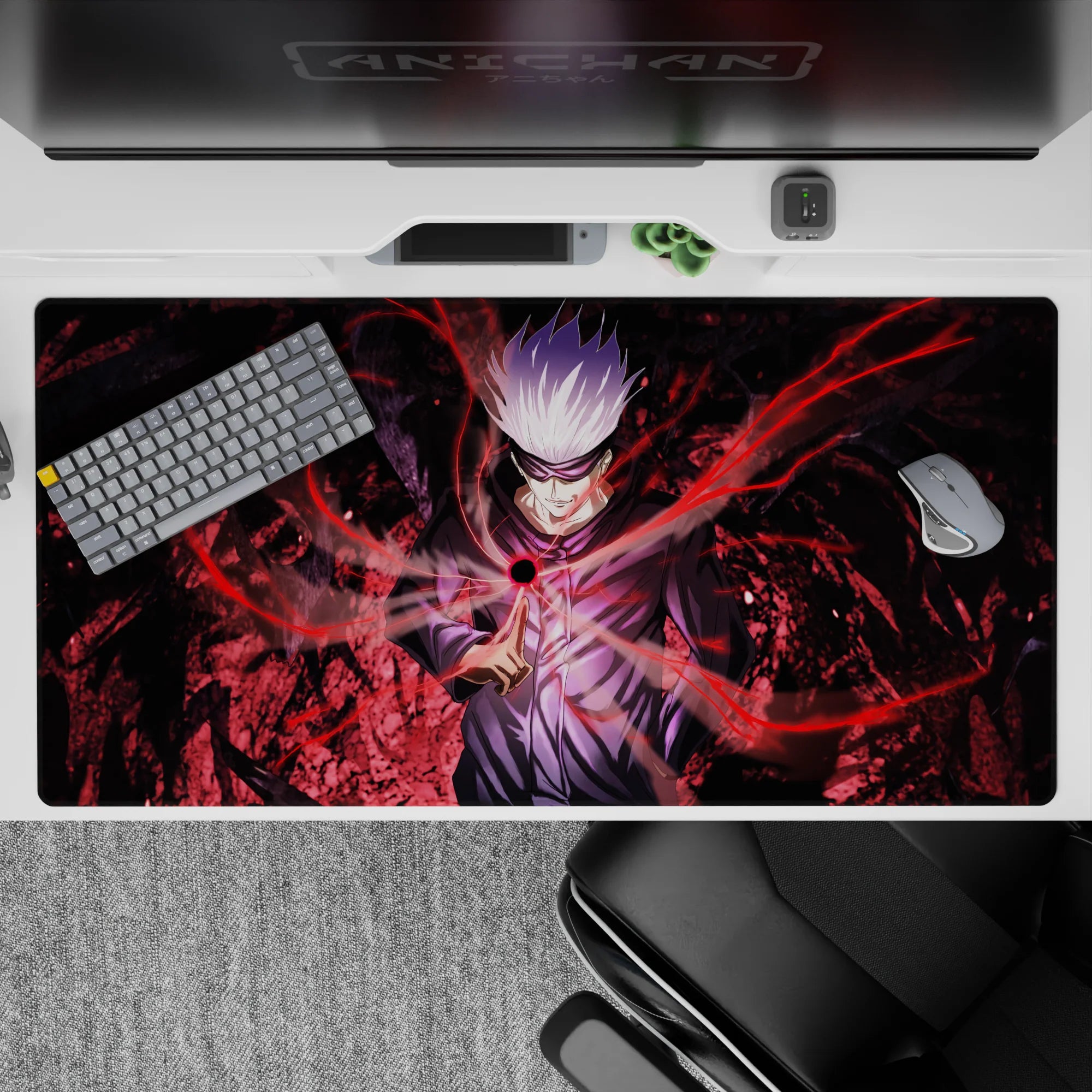 Jujutsu Kaisen Deskmat | Mousepad | Deskpad - Red Infinity - AniChan