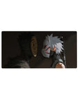 Naruto anime mouse pad 32x16 inches featuring Obito vs Kakashi ANBU mask standoff design.