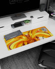 Naruto Uzumaki Kurama chakra mode anime mouse pad 32x12 inches, intense stare and whisker marks.