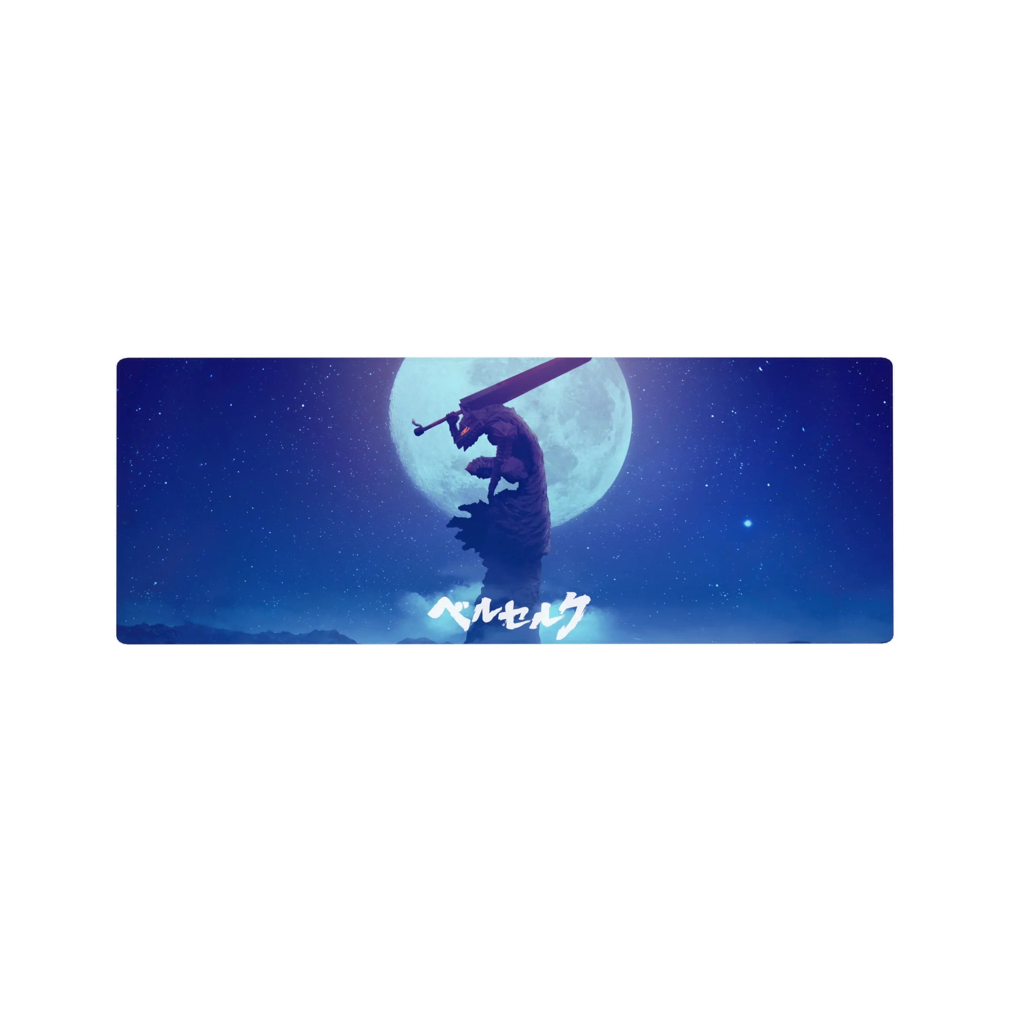 Berserk Deskmat | Mousepad | Deskpad - Moonlit Warrior’s Vigil - AniChan