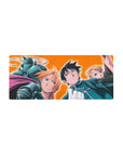 Fullmetal Alchemist desk mat anime mouse pad 28x12 inches with Elric brothers, Mustang, Hawkeye.