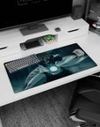 32x16 inches Naruto mouse pad showing Minato steadying a glowing Rasengan like a tiny moon.