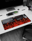Attack on Titan mouse pad 32x16 inches featuring Eren's Founding Titan and Colossal Titans with bold, dark design.