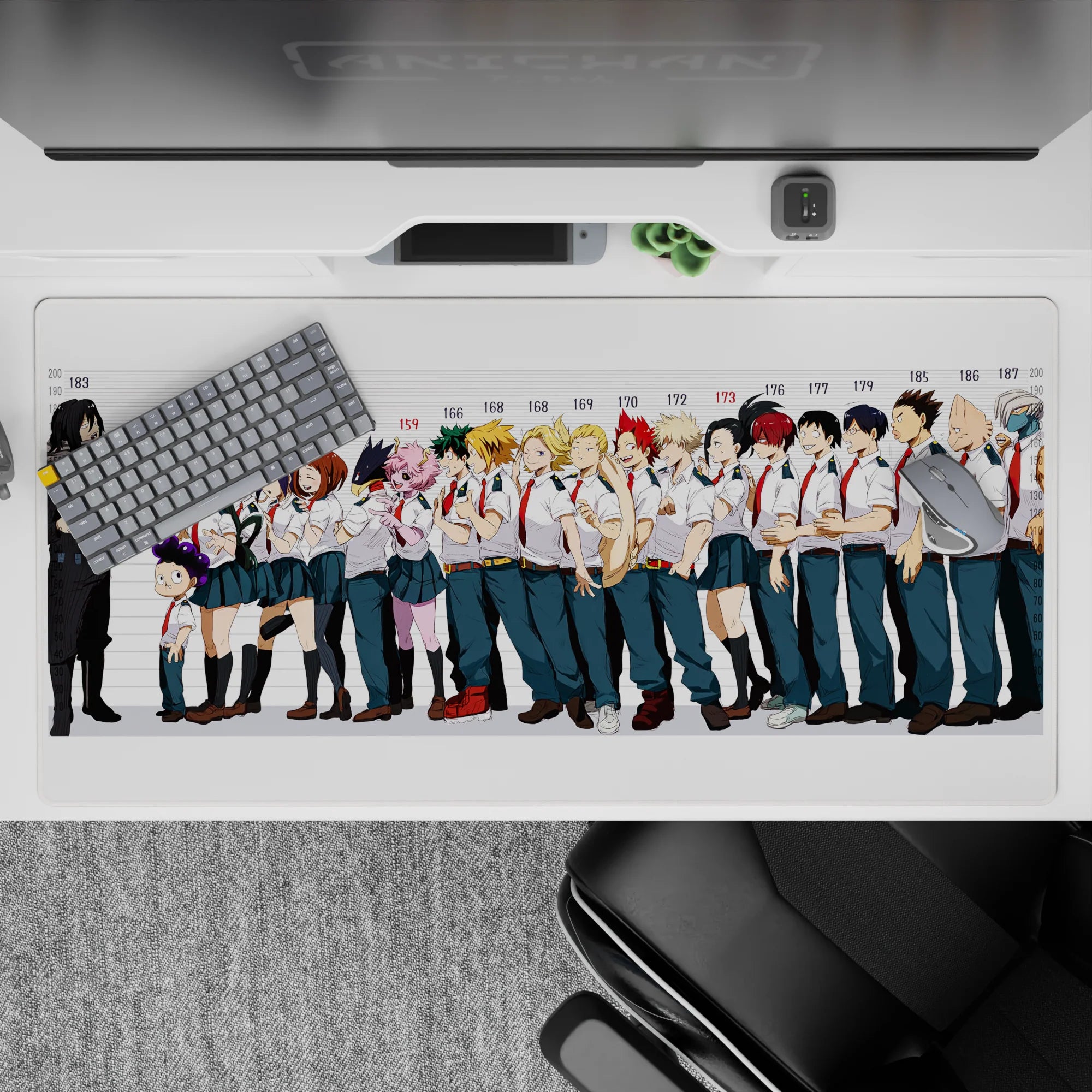 My Hero Academia Deskmat | Mousepad | Deskpad - Class 1-A Height Lineup - AniChan