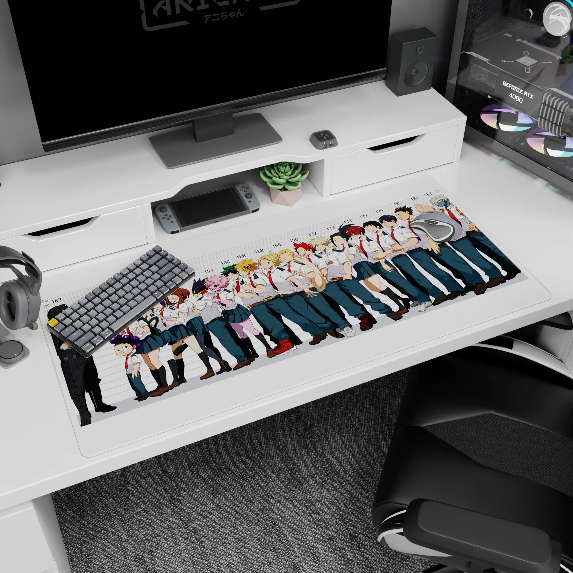 My Hero Academia Deskmat | Mousepad | Deskpad - Class 1-A Height Lineup - AniChan