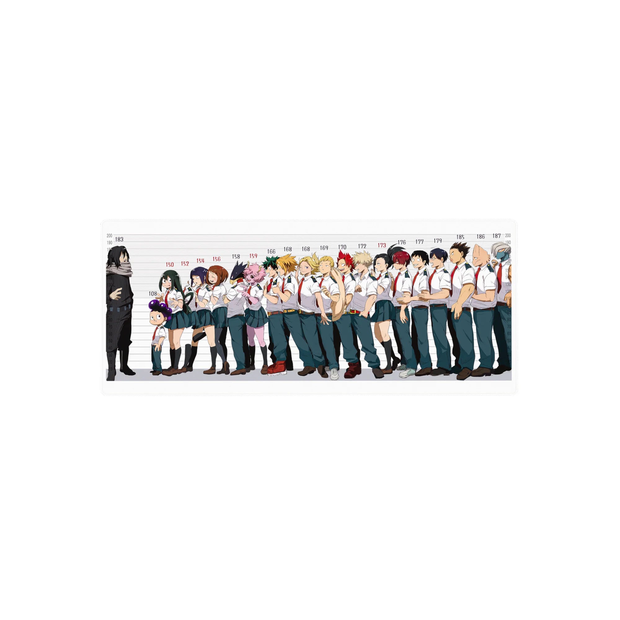 My Hero Academia Deskmat | Mousepad | Deskpad - Class 1-A Height Lineup - AniChan