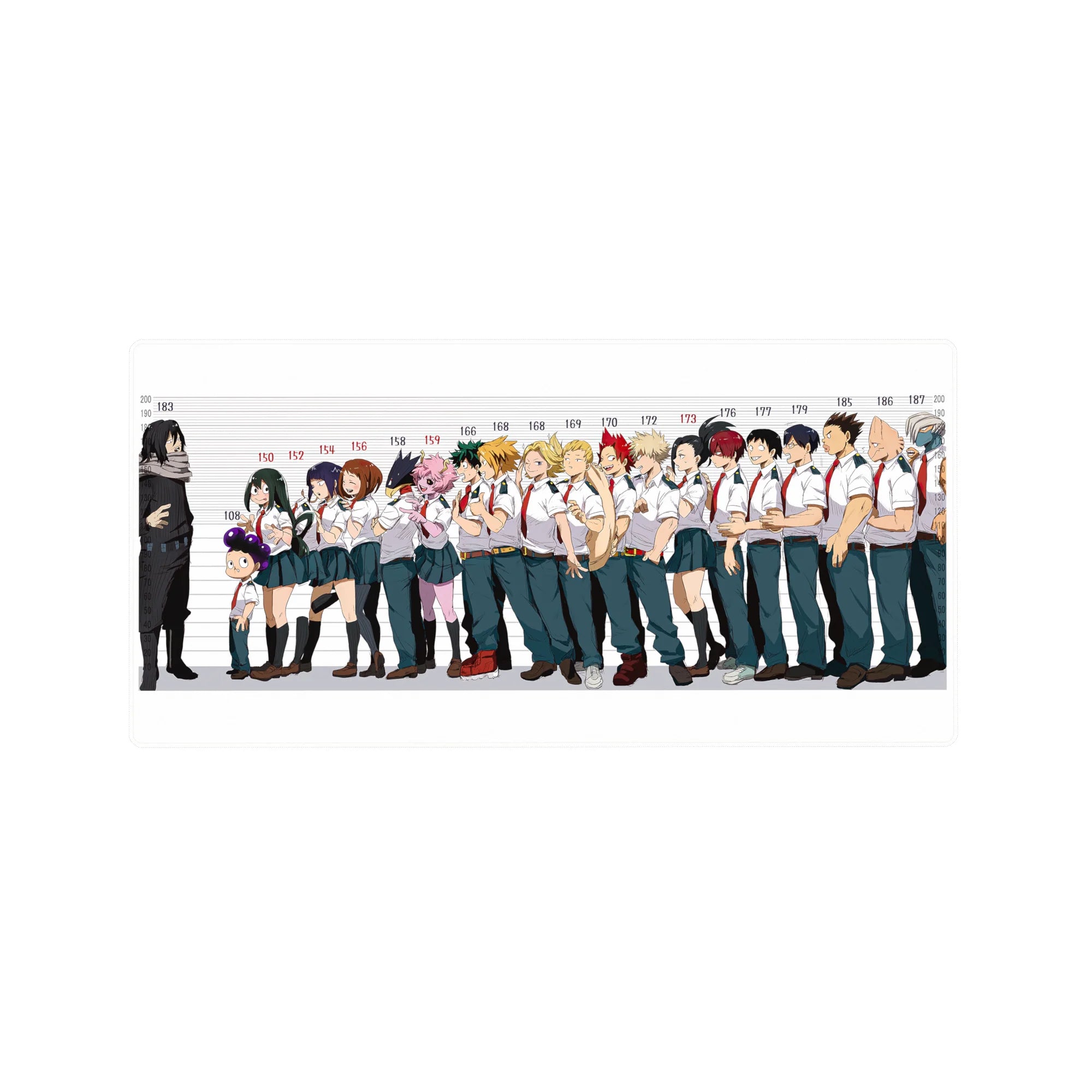 My Hero Academia Deskmat | Mousepad | Deskpad - Class 1-A Height Lineup - AniChan