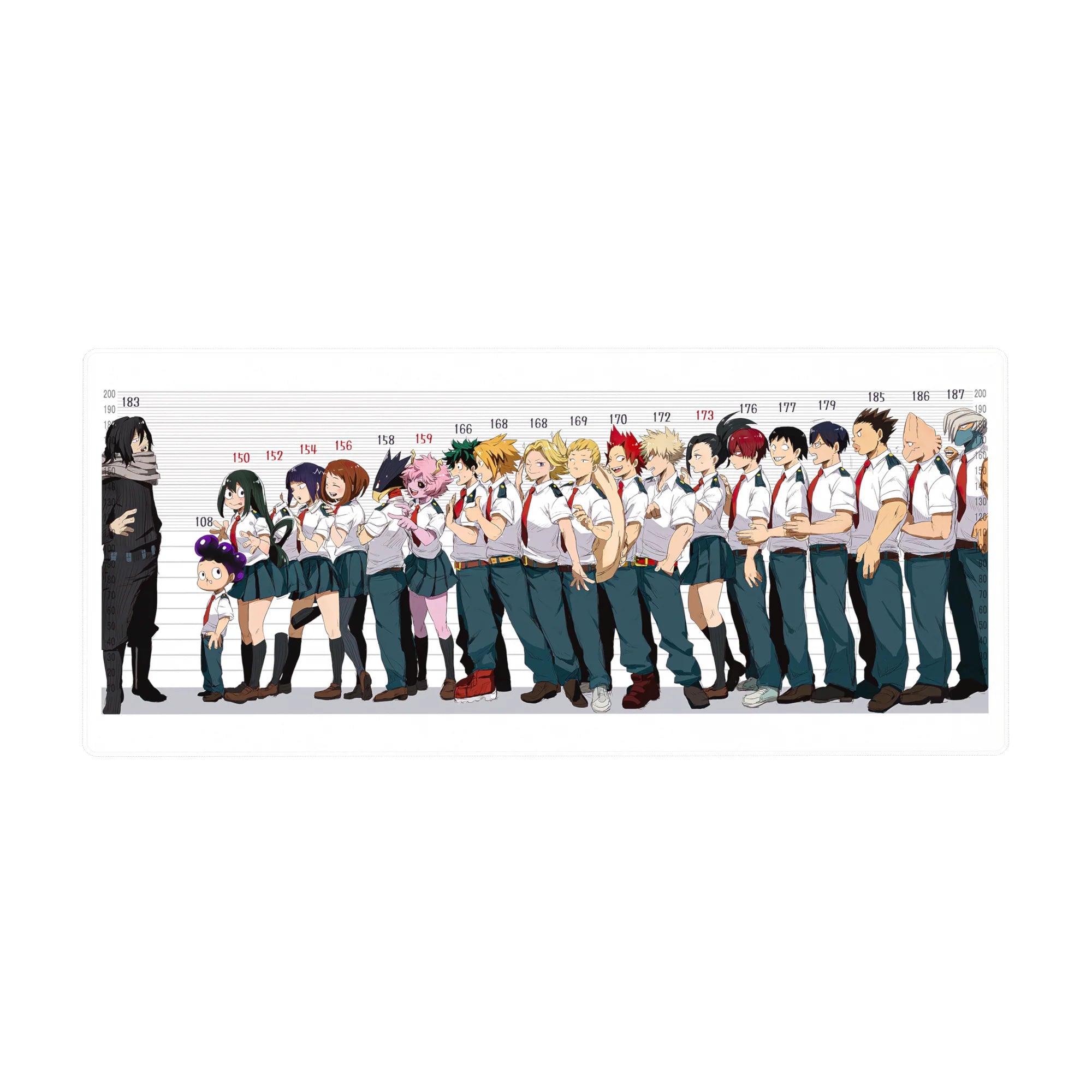 My Hero Academia Deskmat | Mousepad | Deskpad - Class 1-A Height Lineup - AniChan