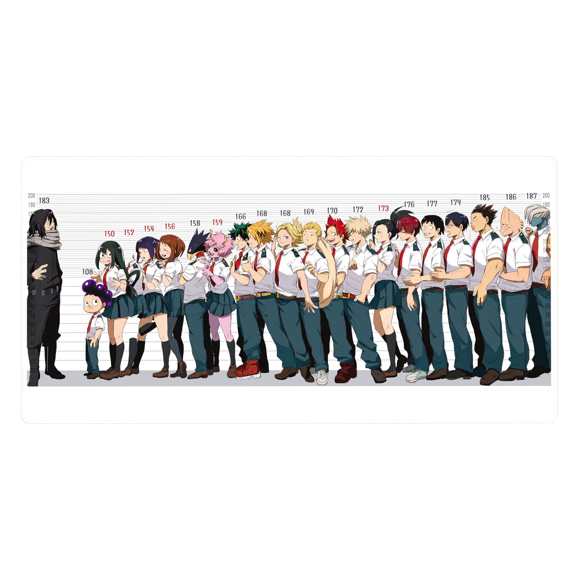 My Hero Academia Deskmat | Mousepad | Deskpad - Class 1-A Height Lineup - AniChan