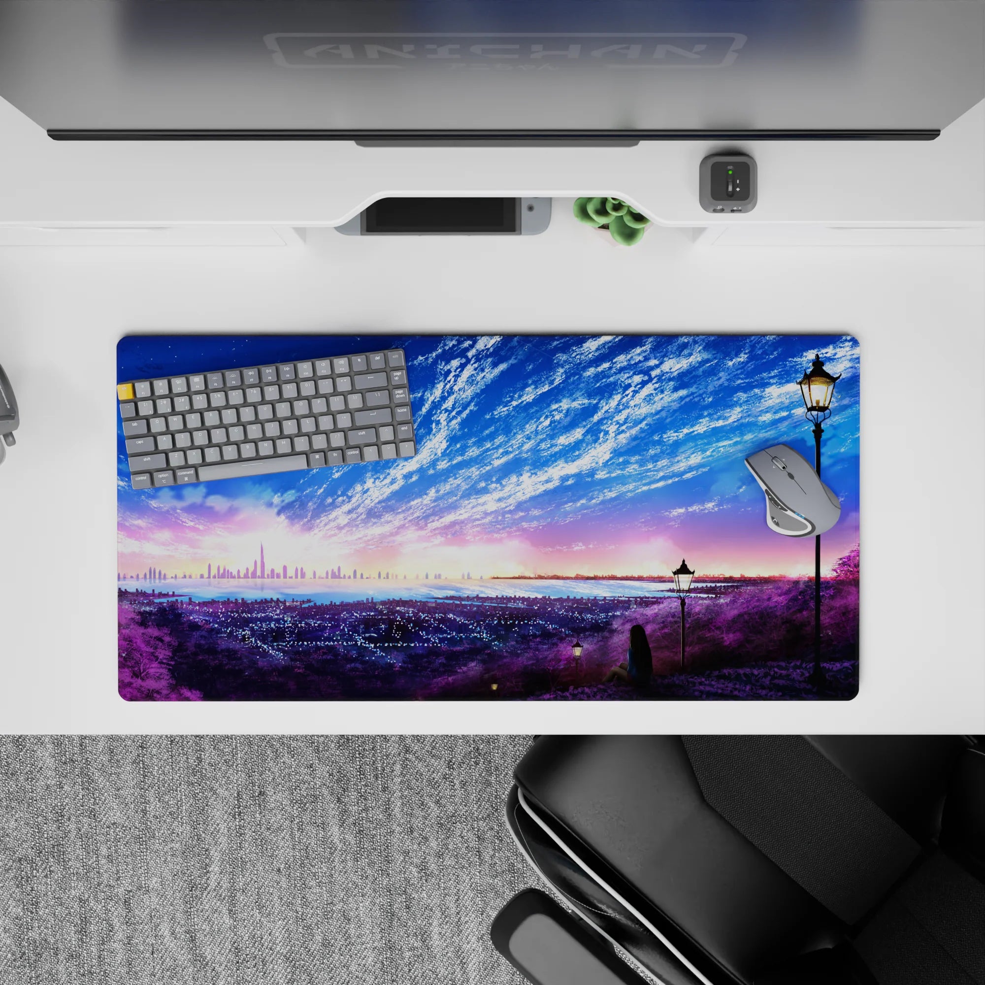 Fantasy Landscapes Deskmat | Mousepad | Deskpad - Twilight Overlook