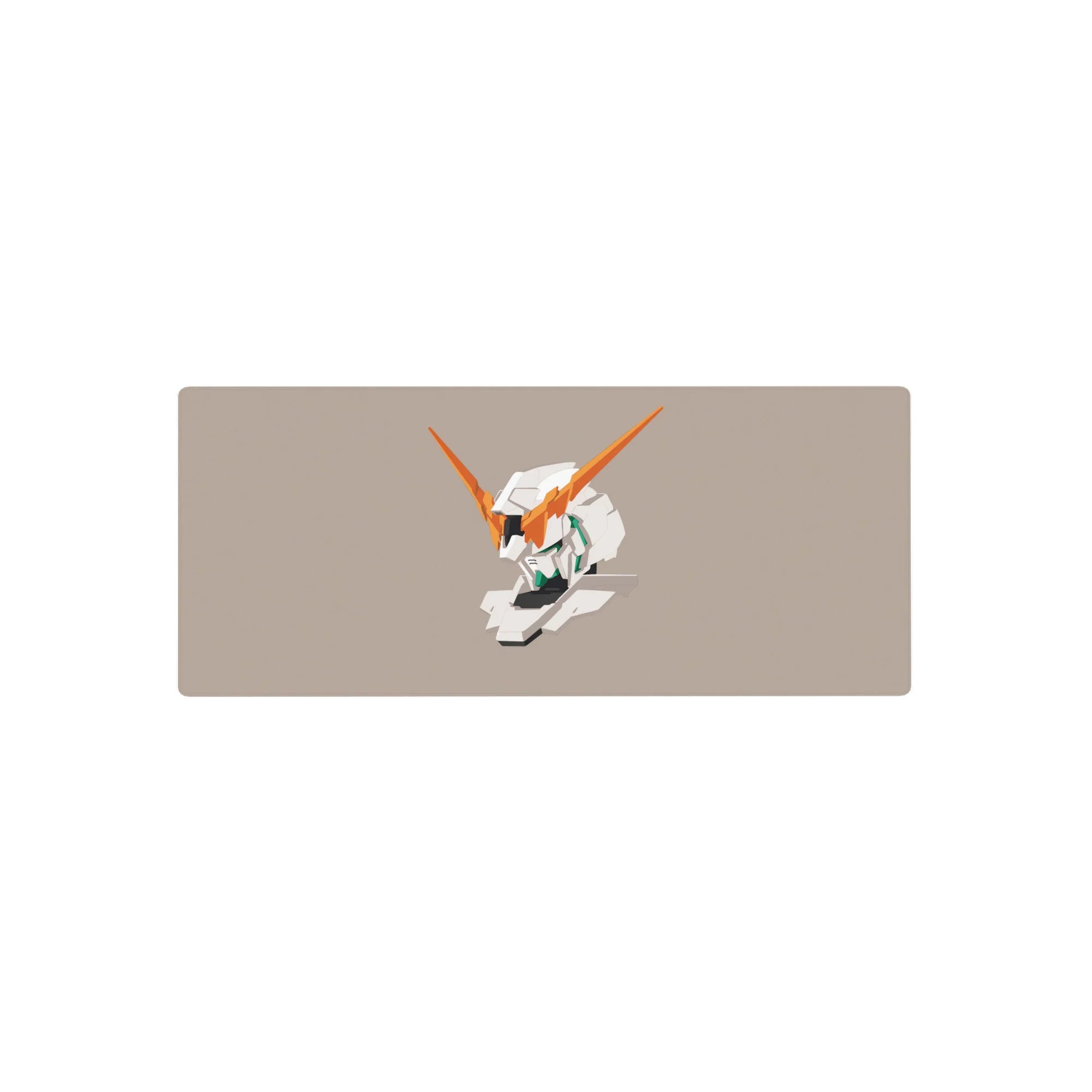 28x12 inches anime mouse pad with Unicorn Gundam head, minimal layout, crisp print for smooth tracking.