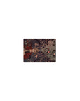 Classic anime mouse pad 14x10 inches with blonde in red coat, armored helm, roses, and alchemy sigils.