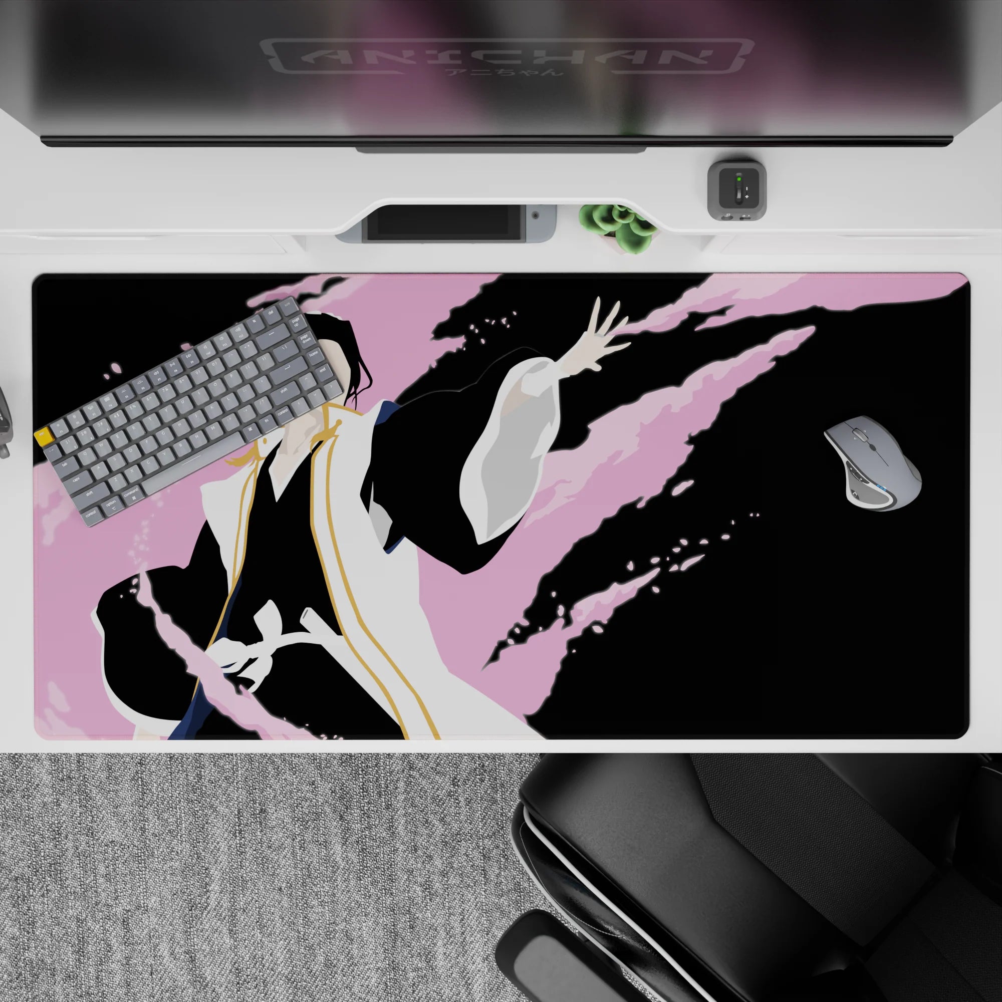 Bleach - Anime Mouse Pad and Desk Pad - Crimson Petal Storm - AniChan