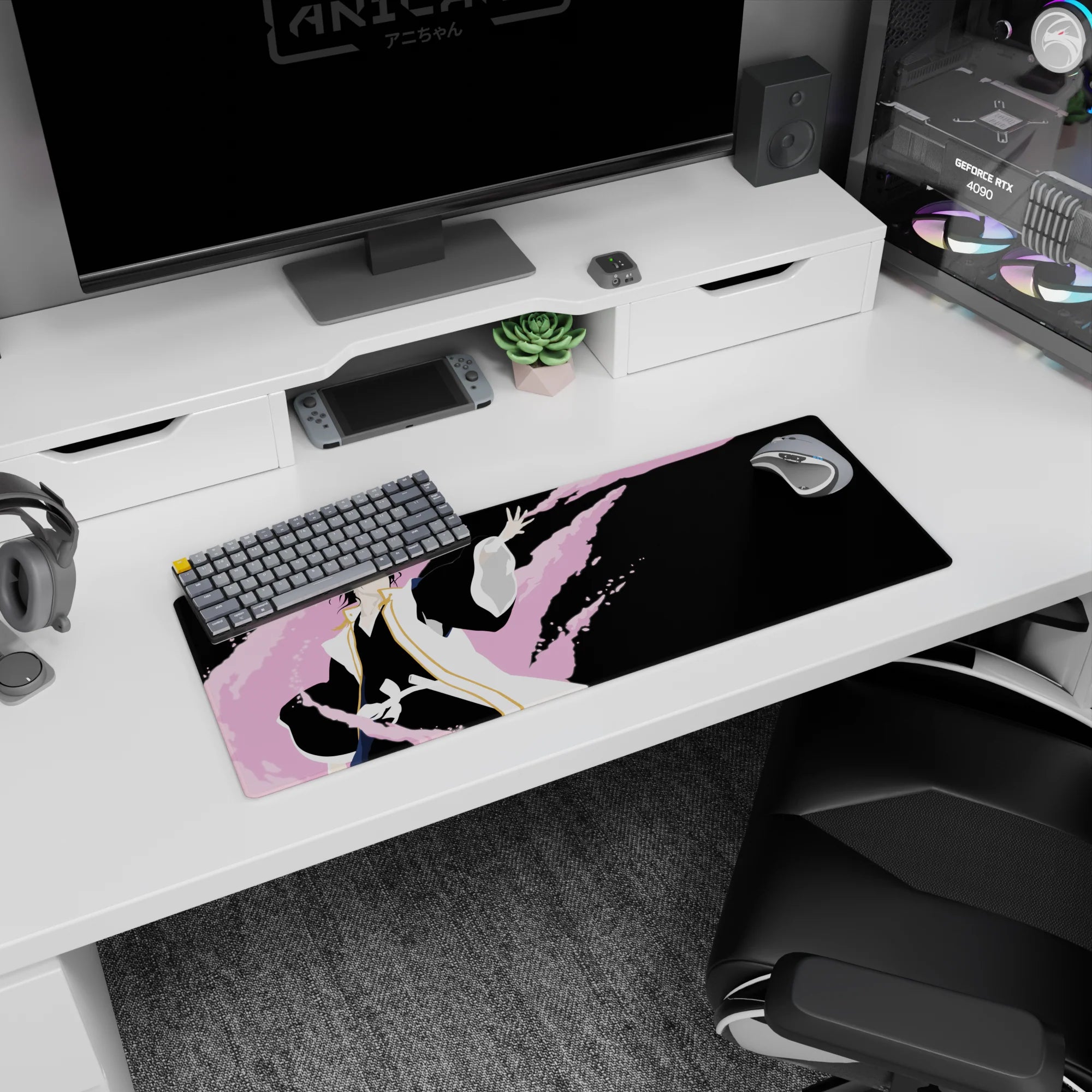 Bleach - Anime Mouse Pad and Desk Pad - Crimson Petal Storm - AniChan