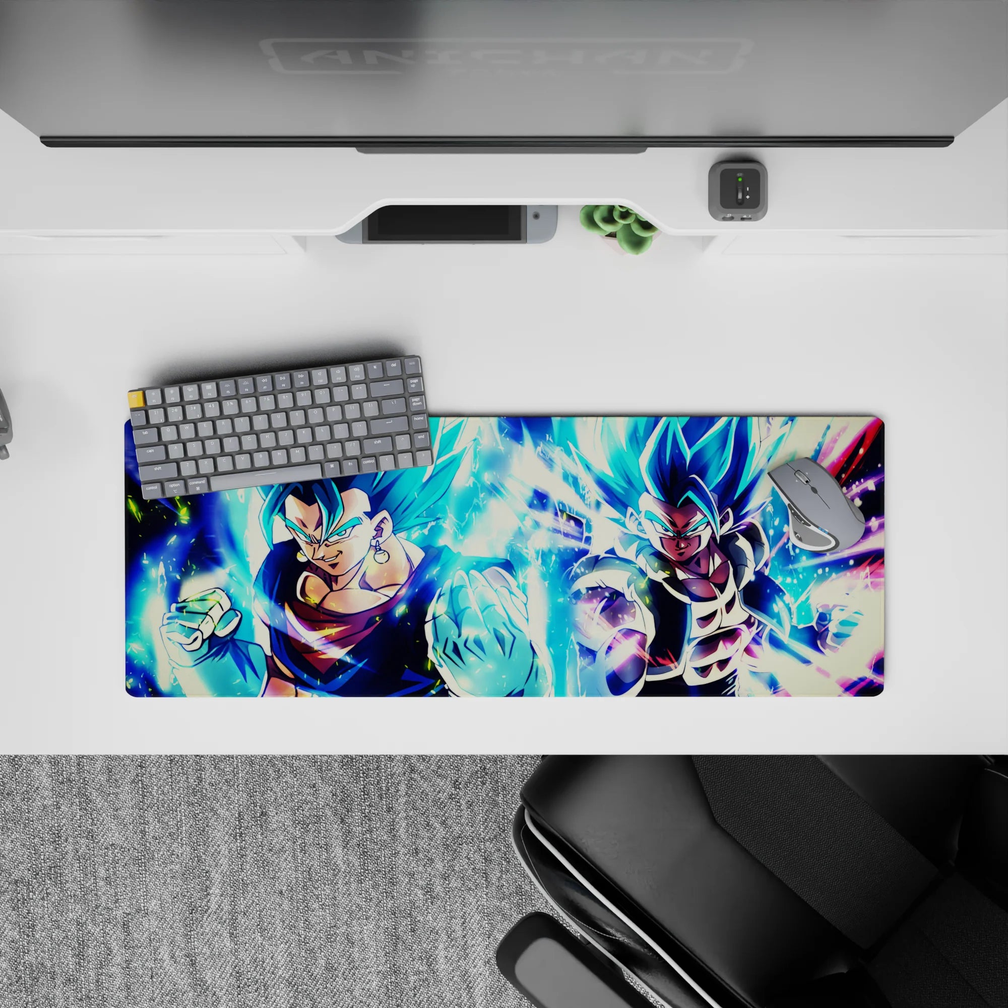 Dragon Ball Deskmat | Mousepad | Deskpad - Fusion Warriors: Blue Power - AniChan