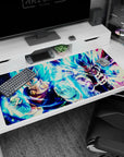 Dragon Ball Deskmat | Mousepad | Deskpad - Fusion Warriors: Blue Power - AniChan