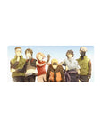 Naruto Team 7 anime mouse pad 28x12 inches with Naruto, Sakura, Sasuke, Kakashi, Iruka and Sai.