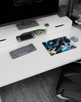 Gundam Wing Zero aims twin blasters at your desk on a 14x10 inches classic anime mouse pad.