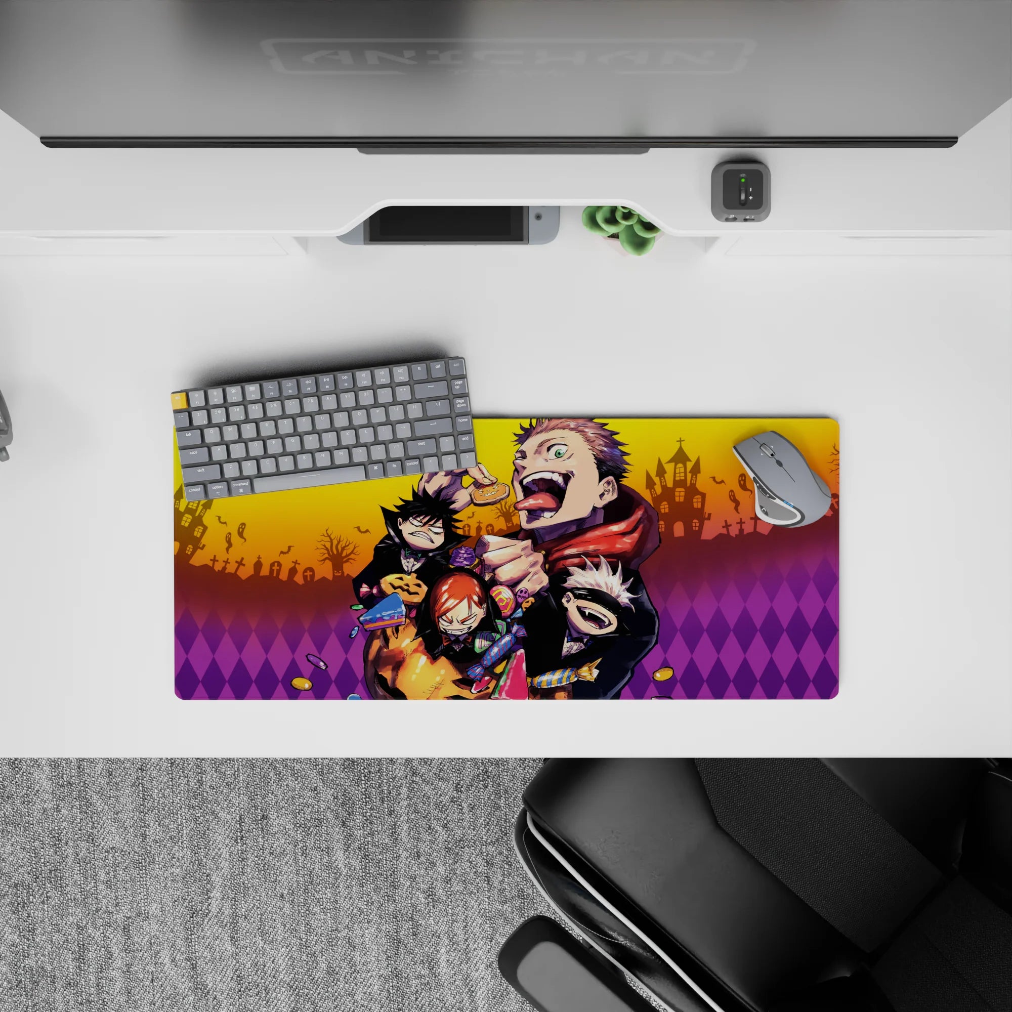 Jujutsu Kaisen Deskmat | Mousepad | Deskpad - Haunted Treats Frenzy - AniChan