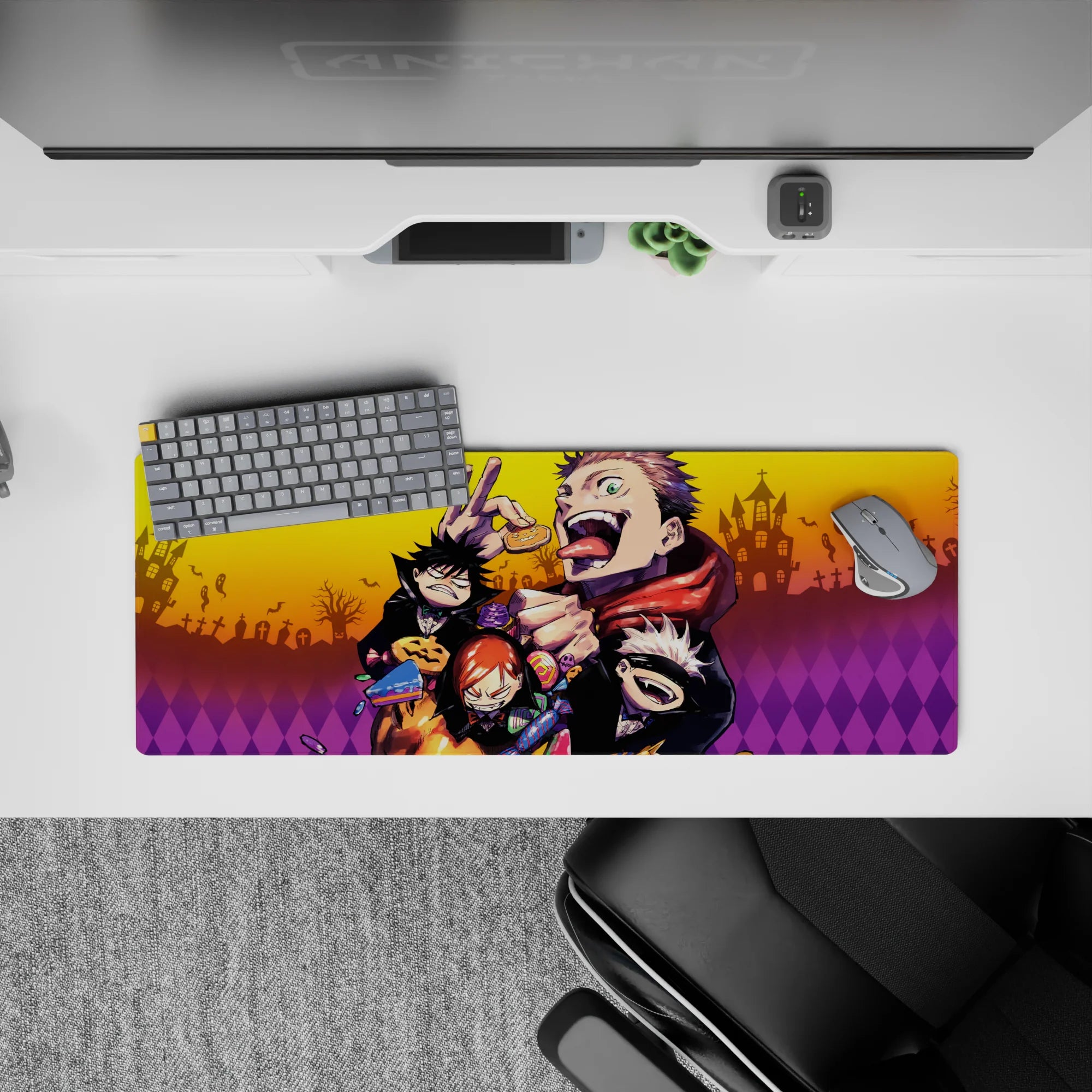 Jujutsu Kaisen Deskmat | Mousepad | Deskpad - Haunted Treats Frenzy - AniChan